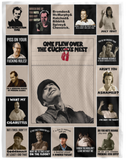 Jack Nicholson Fleece, Sherpa Blanket, One Flew Over Tahe Cuckoo’s Nest Quilt VPL Cozy Plush Fleece Blanket - 60x80