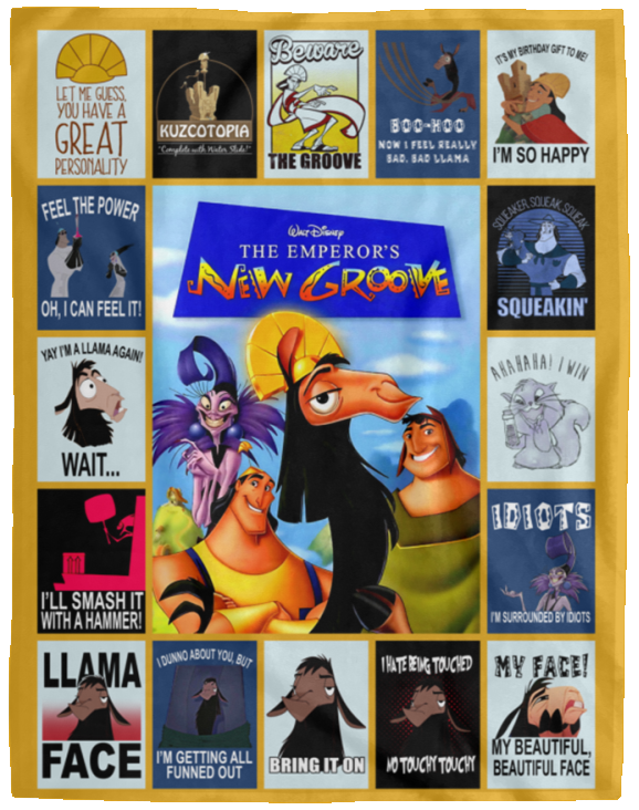 The Emperor's New Groove Blanket, El vestit nou de l'Emperador Fleece Blanket - VPL Cozy Plush Fleece Blanket - 60x80
