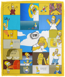 Homer Simpson Blanket, The Simpsons Quilt, Fleece, Sherpa Blanket Gift Idea VPM Cozy Plush Fleece Blanket - 50x60