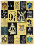 Harry Potter Blanket, Harry Potter Quilt - Fleece, Sherpa Blanket VPS Cozy Plush Fleece Blanket - 30x40 up lai