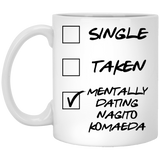 Funny Nagito Komaeda Cosplay Costume Lover Mug, Coffee, Tea Cup. Ideal Novelty Gift for Danganronpa Fans Manga, Otaku, Japan, Naruto, Japanese Anime Lovers. 11 oz.