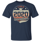 Retro Vintage Class of 2020 Graduating Class in Quarantine T Shirt T-Shirt