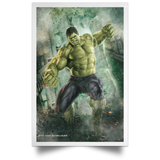 Hulk - Superheroes Movie Poster No Frame (24 x 36) POSPO Satin Portrait Poster