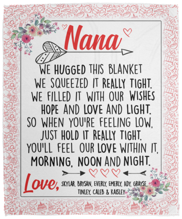 Skylar, Brysan, Everly, Emerly, Ady, Grayse, Tinley, Caleb & Kaisley - VPM Cozy Plush Fleece Blanket - 50x60
