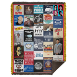 Seinfeld Quotes Collage Quilt Blanket Fleece Sherpa Throw Blanket Quilt WB68 Woven Blanket - 60x80