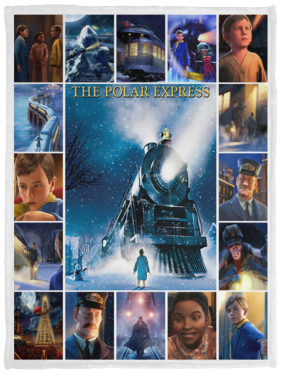 The Polar Express Blanket The Polar Express - VPS Cozy Plush Fleece Blanket - 30x40