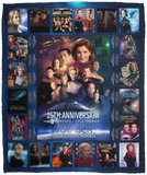 Star Trek Blanket Star Trek - Voyager Fleece Sherpa Blanket Soft and Warm - VPM Cozy Plush Fleece Blanket - 50x60