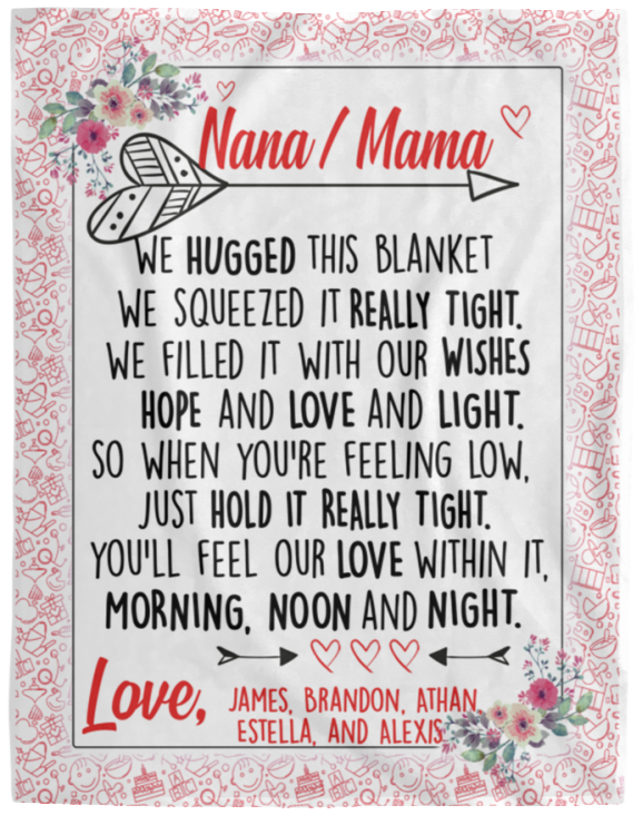 James, Brandon, Athan, Estella, and Alexis - VPL Cozy Plush Fleece Blanket - 60x80