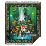 The Legend of Zelda Blanket Zelda All Games Quilt Fleece Sherpa Blanket Gamer - WB56 Woven Blanket - 50x60