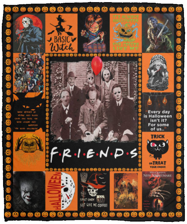 Friends Horror Movie Characters - VPM Cozy Plush Fleece Blanket - 50x60