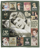 I Love Lucy 70th anniversary Blanket, TV Series Quilt, Fleece, Sherpa Blanket - VPM Cozy Plush Fleece Blanket - 50x60