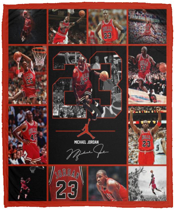 MICHAEL JORDAN Blanket, Michael Jordan Fleece, Sherpa Blanket For Fans VPM Cozy Plush Fleece Blanket - 50x60