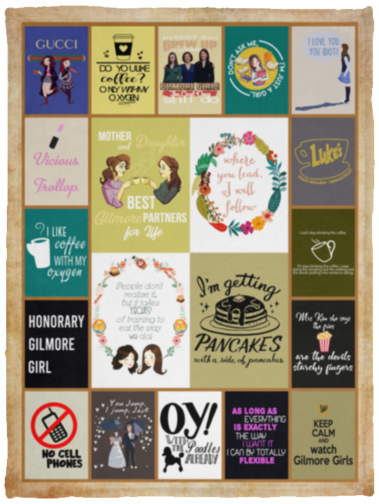 Gilmore Girls Blanket, Gilmore Girls TV Series Fleece, Blanket Ver2 VPS Cozy Plush Fleece Blanket - 30x40