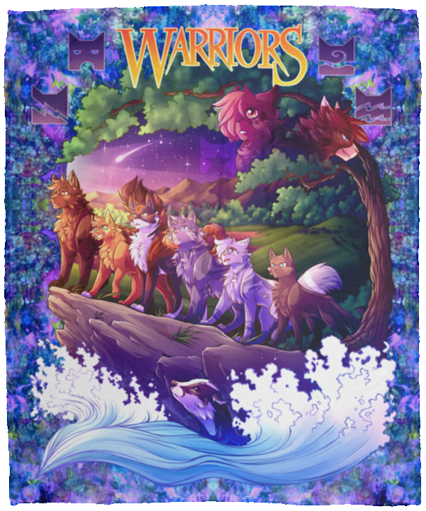 Warriors Cats Blanket Super Soft Cozy Warm Plush Throw Blankets VPM Cozy Plush Fleece Blanket - 50x60