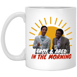 NBC TV Series Community Troy Troy and Abed in the Morning Coffee Mug Drinking 11oz