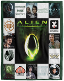 Alien Blanket Xenomorph Quilt Fleece Sherpa Throw Blanket Soft and Warm - VPL Cozy Plush Fleece Blanket - 60x80