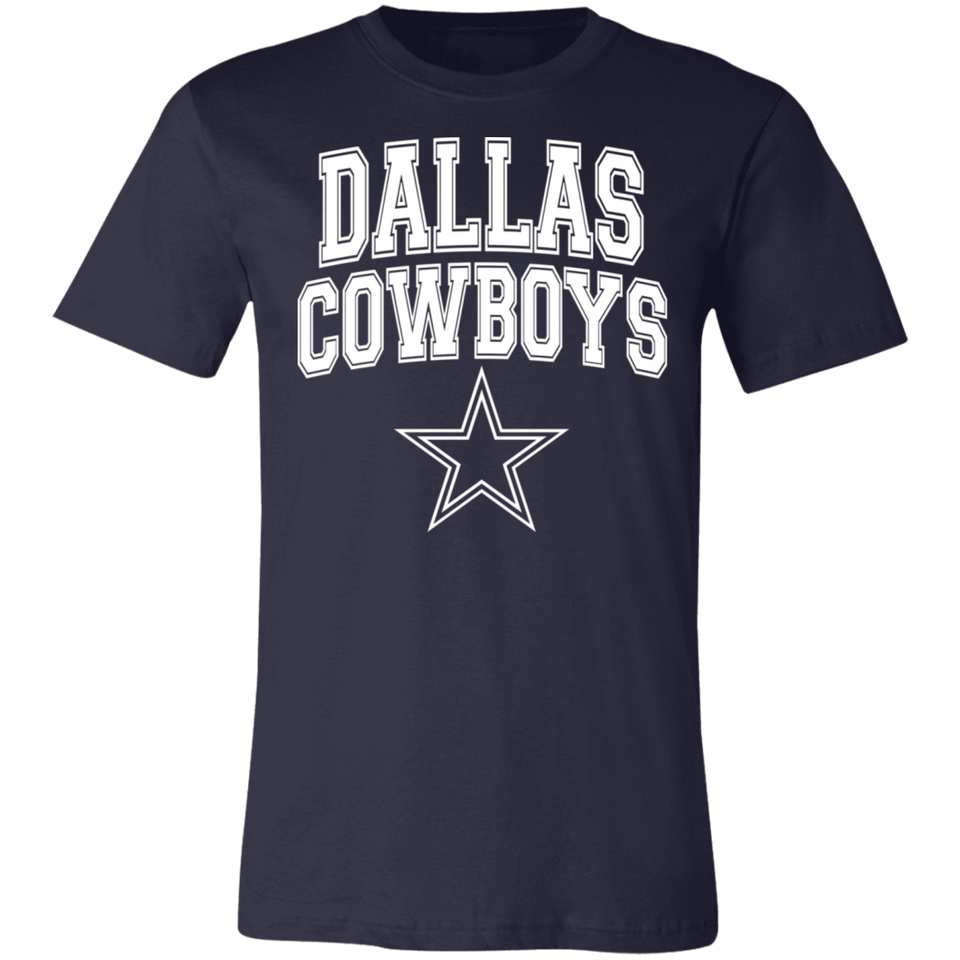 Dallas Cowboys Shirt T-Shirt Football Jersey Decal Flag Gear Mens Womens Apparel 3001C Unisex Jersey Short-Sleeve T-Shirt