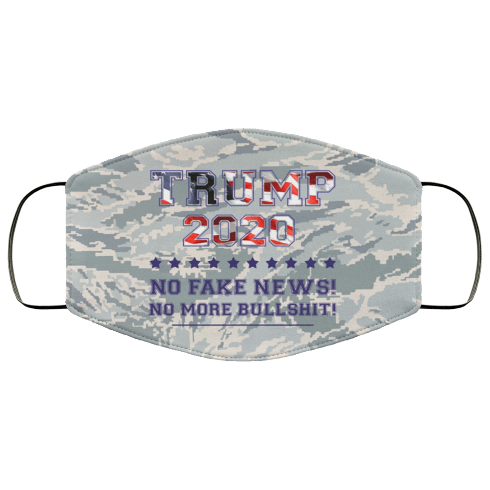 trump 2020 no fake news FMA Face Mask