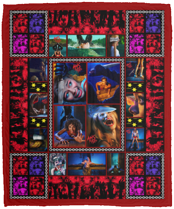 American Horror Story 1984 Blanket American Horror Story TV Series Quilt Fleece VPM Cozy Plush Fleece Blanket - 50x60