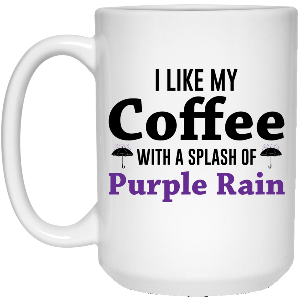 Prince Purple Rain Funny Coffee Mug, Novelty Present, Unique Coffee Mug 15Oz