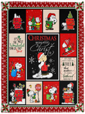 Snoopy Blanket Snoopy Christmas Begins With Christ Fleece Sherpa Quilt Blanket VPS Cozy Plush Fleece Blanket - 30x40
