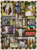 Goat Blanket, I Love Goat Fleece, Sherpa Blanket Gifts For Birthday, Christmas VPS Cozy Plush Fleece Blanket - 30x40