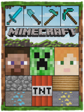 Minecraft 1 3D - VPS Cozy Plush Fleece Blanket - 30x40