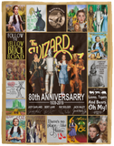 The Wizard Of Oz Blanket, The Wizard Of Oz - 80th Anniversary Fleece Blanket VPL Cozy Plush Fleece Blanket - 60x80