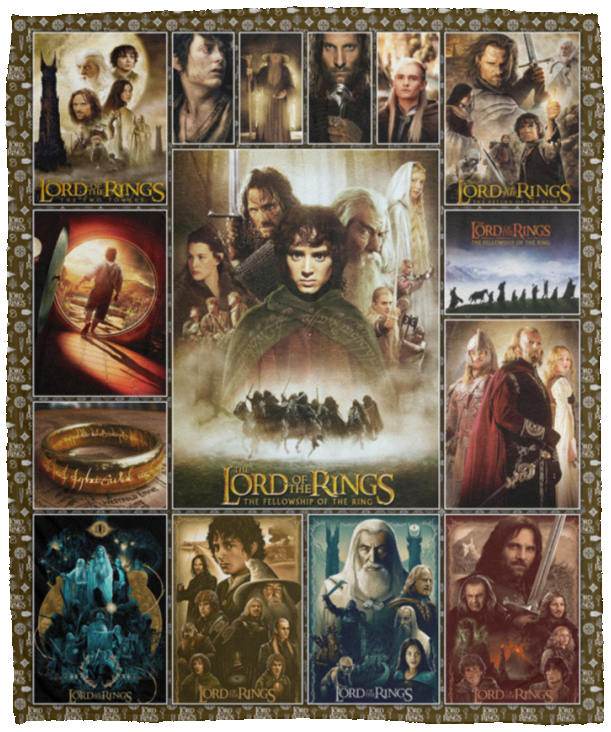 The Lord Of The Rings Blanket Fleece Sherpa Throw Quilt Blanket for Bedroom Sofa - VPM Cozy Plush Fleece Blanket - 50x60