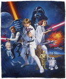 Star Wars - Episode IV New Hope Fleece, Sherpa Blanket, Classic Movie Blanket VPM Cozy Plush Fleece Blanket - 50x60