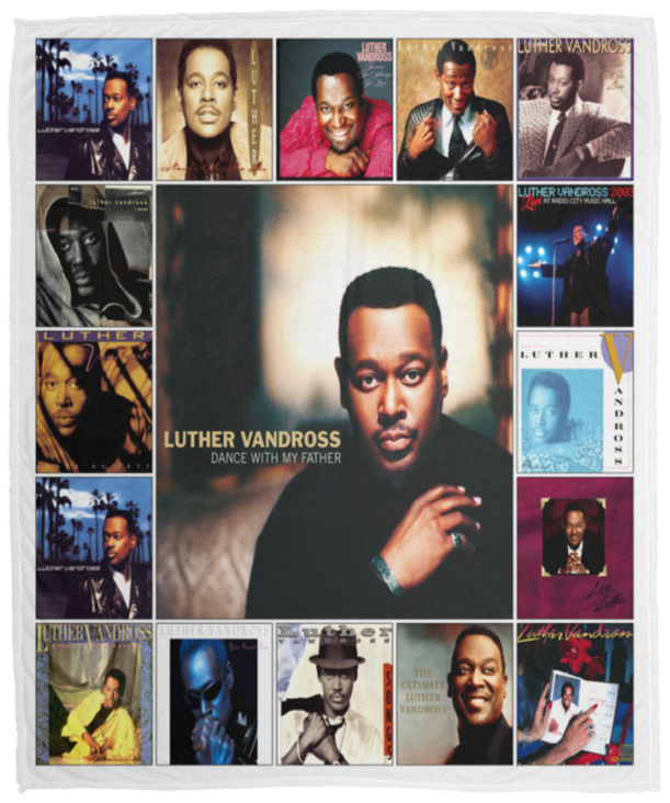 Luther Vandross Blanket Luther Vandross For Fans Quilt Fleece Sherpa Blanket VPM Cozy Plush Fleece Blanket - 50x60
