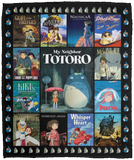 Ghibli Blanket Ghibli Poster Quilt Fleece Sherpa Throw Blanket Ghibli movies VPM Cozy Plush Fleece Blanket - 50x60