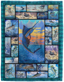 Sailfish Blanket, Love Fishing Blanket, King speed Fleece, Sherpa, Throw Blanket - VPL Cozy Plush Fleece Blanket - 60x80