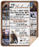 Mr.Jyotis Eagle Blanket, to My Husband Blanket, The Day I Meet You, I Love You, Husband Blanket from Wife, Blanket for Sofa Chair Bed Office Travelling Camping - Sherpa Blanket - 50"x60"