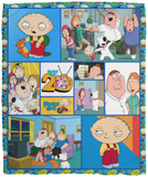 Family Guy Blanket, Family Guy Quilt, Fleece, Sherpa Blanket Warm and Soft  VPM Cozy Plush Fleece Blanket - 50x60