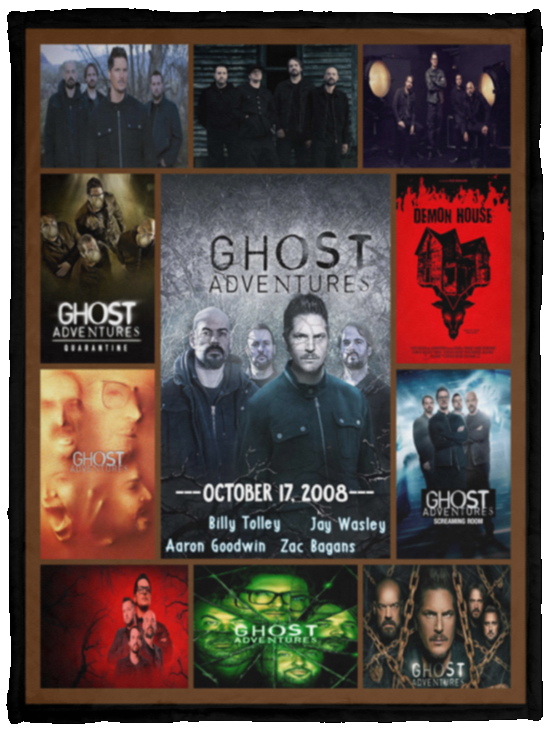 The Show Ghost Adventures Collection Blanket Ghost Adventures Quilt Fleece - VPS Cozy Plush Fleece Blanket - 30x40