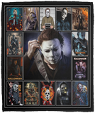 Michael Myers Blanket, Horror Character Fleece, Sherpa Blanket Holloween Gifts VPM Cozy Plush Fleece Blanket - 50x60
