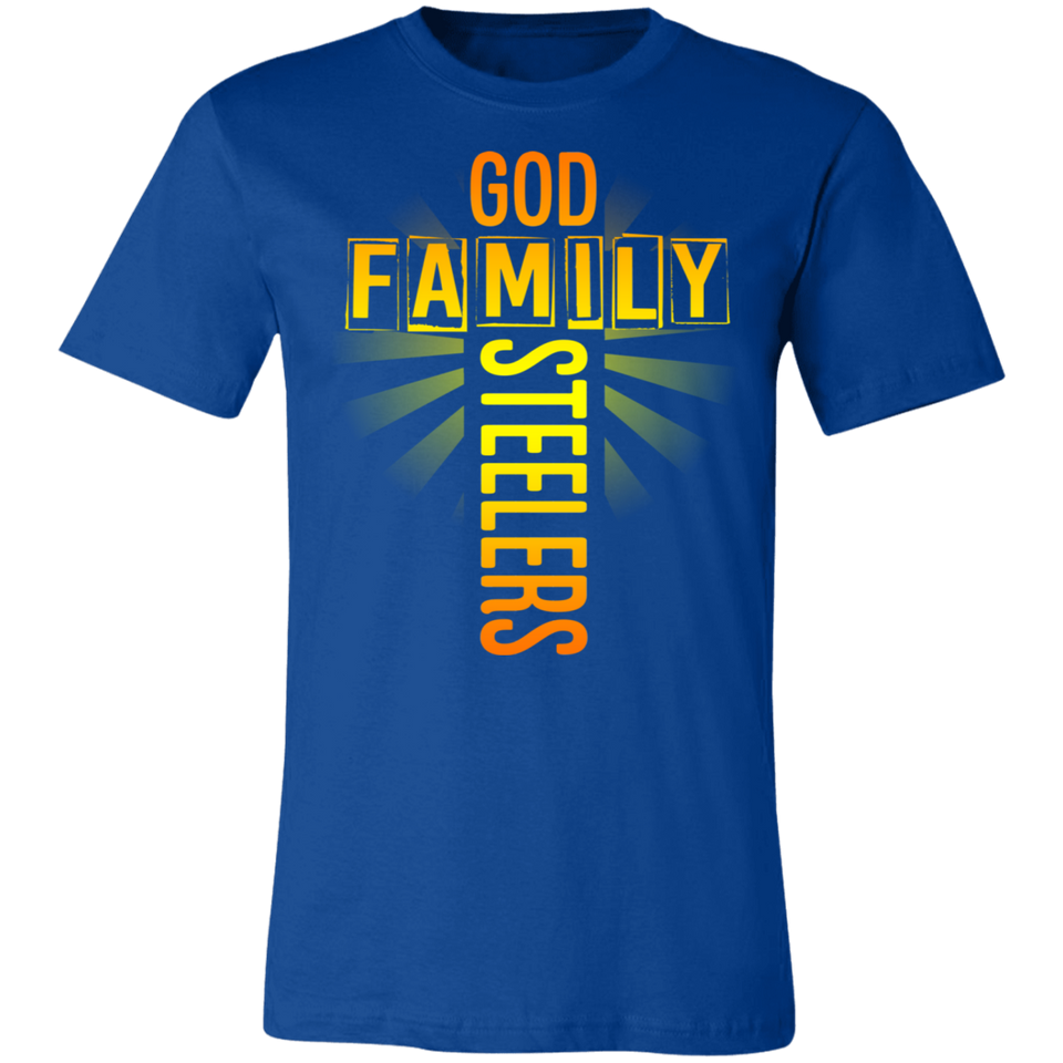 God Family Steelers T-Shirt Steelers Fan Unisex Jersey Short-Sleeve Tshirt