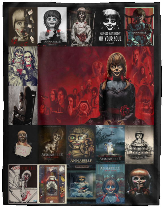This is My Horror Movie Watching Blanket, This is My Horror Movie Blanket, Halloween Blanket, Horror Blanket Gifts for Halloween, Christmas Blankets (Annabelle V1) - VPL Cozy Plush Fleece Blanket - 60x80