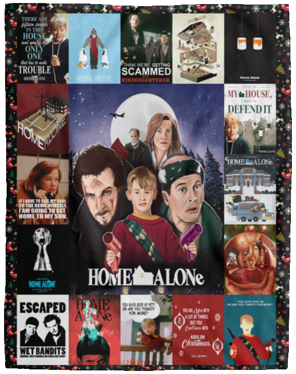 Home Alone Blanket, Home Alone Movies Fleece, Sherpa Blanket - VPL Cozy Plush Fleece Blanket - 60x80