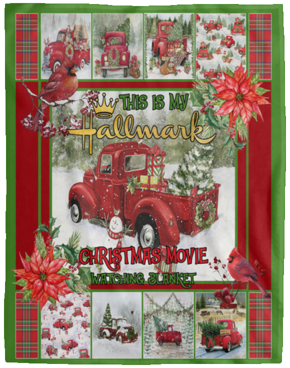 This Is My Hallmark Christmas Movie 60x80 150dpi - VPL Cozy Plush Fleece Blanket - 60x80