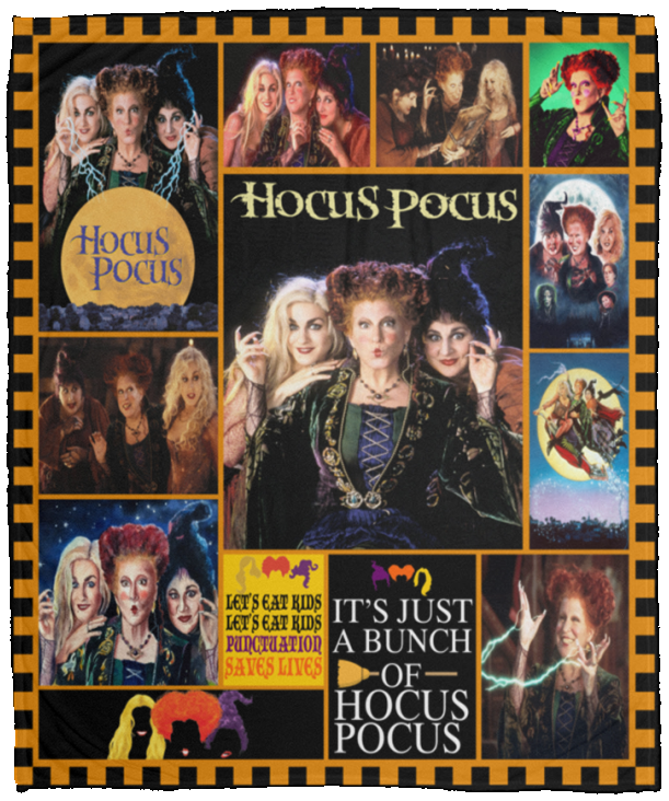 Hocus Pocus V1 - Hocus Pocus Halloween Version 3 - VPM Cozy Plush Fleece Blanket - 50x60