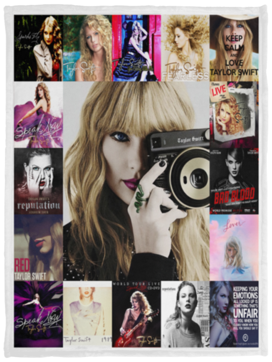 Taylor Swift Blanket, Taylor Swift Quilt, Fleece, Sherpa Blanket for Bedroom VPS Cozy Plush Fleece Blanket - 30x40