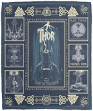 Thor Blanket, Viking God of Thunder Fleece, Sherpa Blanket VPM Cozy Plush Fleece Blanket - 50x60