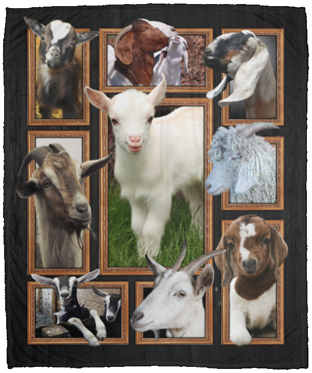 Goat Blanket, Goat 3D Fleece, Sherpa Blanket, Goat Lover Gift Ideas VPM Cozy Plush Fleece Blanket - 50x60