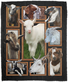 Goat Blanket, Goat 3D Fleece, Sherpa Blanket, Goat Lover Gift Ideas VPM Cozy Plush Fleece Blanket - 50x60