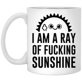 Jyotis - I am a ray of fucking sunshine Ceramic coffee mug With Sayings Sarcastic Mug, Best Friend Mug, Fuck Mug, College Student Gift, Funny Coworker Gift 11Oz