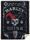 Harley Quinn Ouija Board Blanket, Harley Quinn Blanket, Fuzzy Soft Blanket Microfiber for Couch Sofa Bed - Sherpa Blanket - 60x80