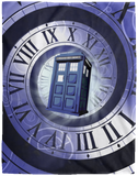 Doctor Who Tardis Blanket, Tardis Fleece, Sherpa Blanket - VPL Cozy Plush Fleece Blanket - 60x80