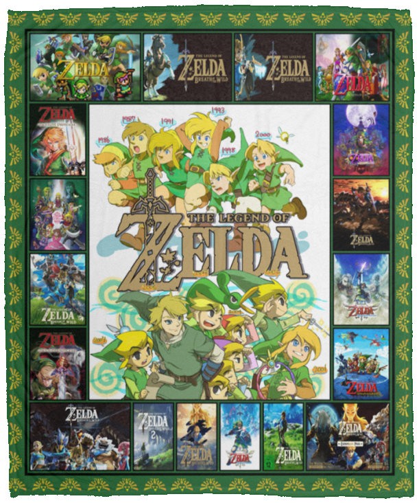 The Legend of Zelda Fleece Blanket, The Legend of Zelda Sherpa Blanket VPM Cozy Plush Fleece Blanket - 50x60